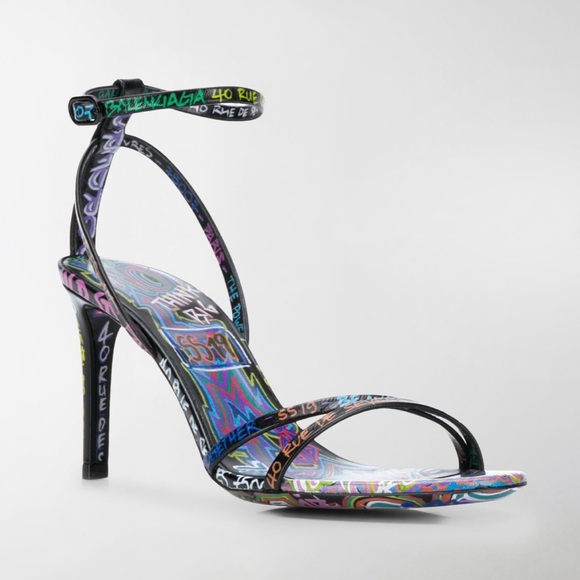 BALENCIAGA Graffiti Heels - NEW - Picture 3 of 5